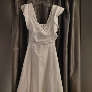 BCBGeneration White Apron Style Dress